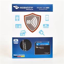 Protezione portacarte di credito RFID/NFC- 4 carte