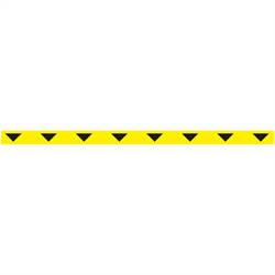 Striscia di demarcazione adesiva - 5x100 cm - giallo con frecce