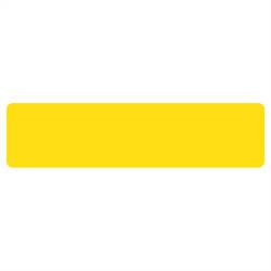 conf. 10 sticker rettangolari - 20x5 cm, giallo