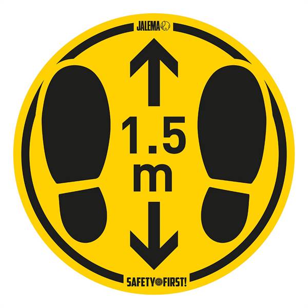 Conf. 2 pz adesivo per pavimenti ruvidi - Ø 350 mm, Distanza 1,5 m