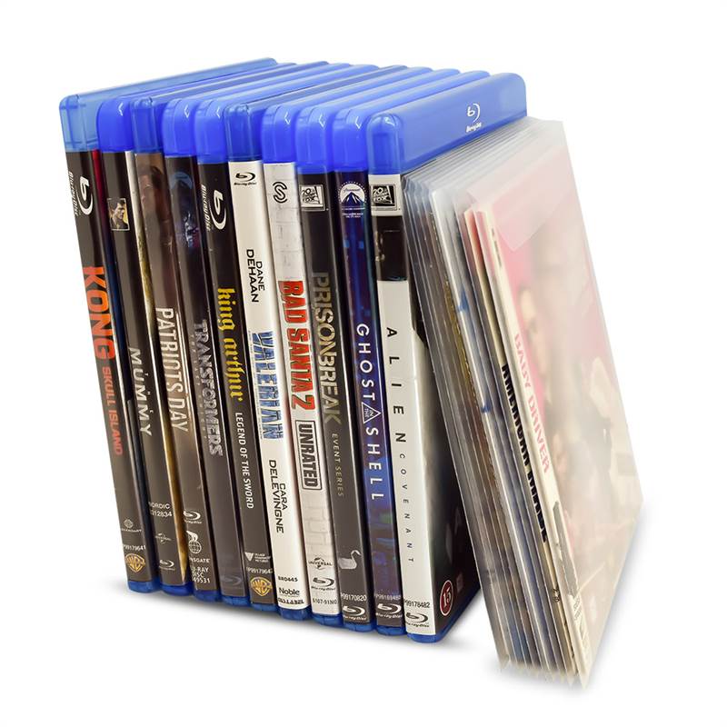 50 custodie per Blu-Ray Pockets per archiviazione