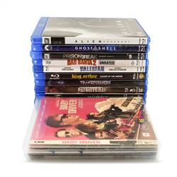 Custodie per archiviazione Blu-Ray - spazio per copertina - 50 pezzi
