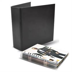 Pacchetto DVD - 100 tasche porta DVD singoli, 4 raccoglitori